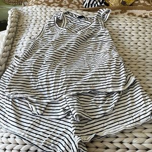 Jcrew summer sleep striped set